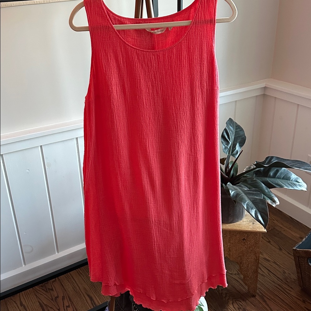 Soft Surroundings Coral Mini Dress